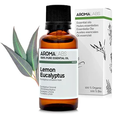 Image of BIO LEMON EUCALYPTUS Essential Oil 30mL 100% Pure, Natural, Chemotyped and AB Certified AROMA LABS (French Brand)