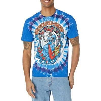 Image of Liquid Blue Unisex&#039;s Grateful Dead Vintage Berthat Tie Dye Short Sleeve T Shirt, S