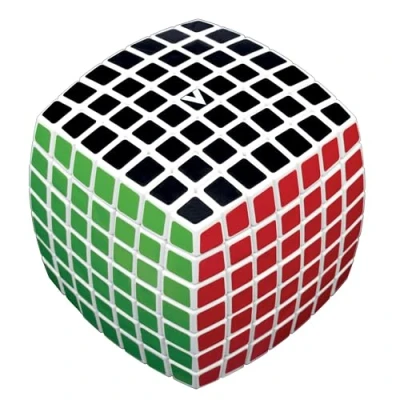 Image of V Cube 7 x White Pillow Professional, Fast, and Smooth Speed Puzzle Fidget Toy