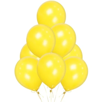 Image of 100pcs Plain 12&quot; Yellow Helium Quality Latex Balloons Birthday Wedding Anniversary Christening Christmas Communion Party Decoration Baloon