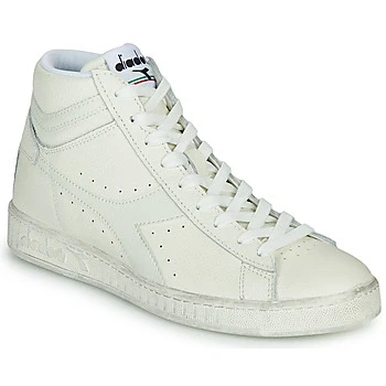 Image of Diadora GAME L HIGH WAXED women&#039;s Shoes (High top Trainers) in White