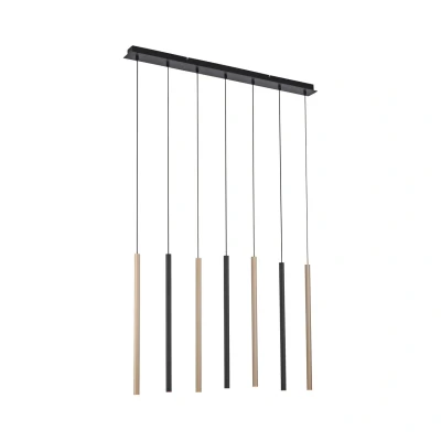 Image of Paul Neuhaus Flute LED pendant light, dimmable, 7 bulb