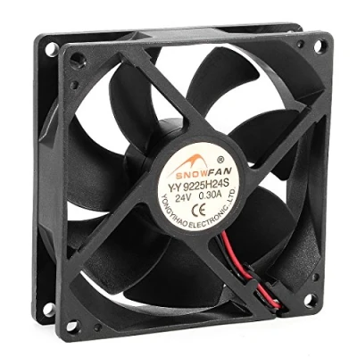 Image of sourcing map 92mm x 25mm 24V DC Cooling Fan Long Life HY Bearing Computer Case
