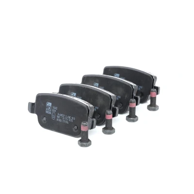 Image of 6G912M008GA, 6G912M008GB, 6G912M008GC, 6G912M008GD, 6G912M008GF Brake pad set FEBI BILSTEIN 16642 Rear Axle excl. wear warning contact with screw