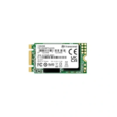 Image of Transcend MTS430S 128 GB M.2 2242 SATA III 6 Gb/s Internal Solid State Drive (SSD) 3D TLC NAND with DRAM Cache (TS128GMTS430S)