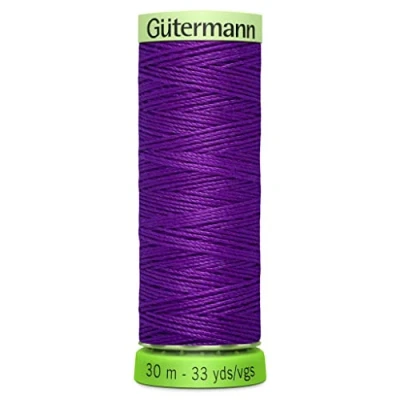Image of Gutermann 723665 392 Sew All 100% Recycled Top Stitch Thread 30mtr, Purple, One Size