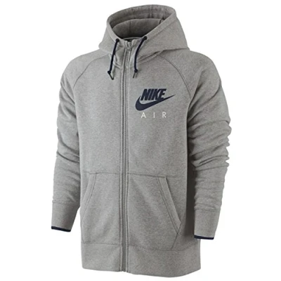 Image of NIKE Air Hooded Zipped top Grey