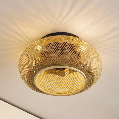 Image of Lucande ceiling fan with light Cordie, DC, quiet, Ø 53cm