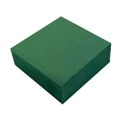 Image of MORIGAMI Napkin 40x40, Airlaid, 1/4 fold, 50 Napkins, Green (SER41006780)