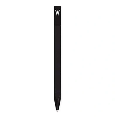 Image of Design Letters Personalised Engraved Black Ballpoint Ink Pen (A Z) with Initial for Business, Writing, Graduation, journaling, Signature Pens Ideal Stationary &amp; Gift