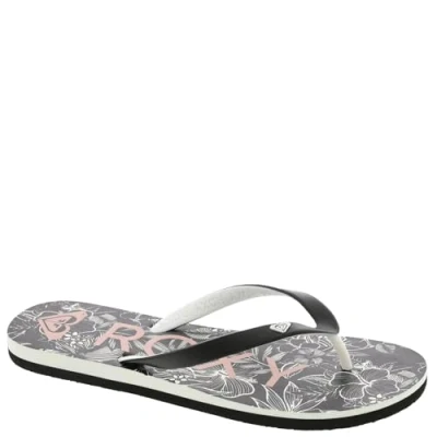 Image of Roxy Women&#039;s Tahiti Flip Flop Sandal, Black/Stencil 241, 9