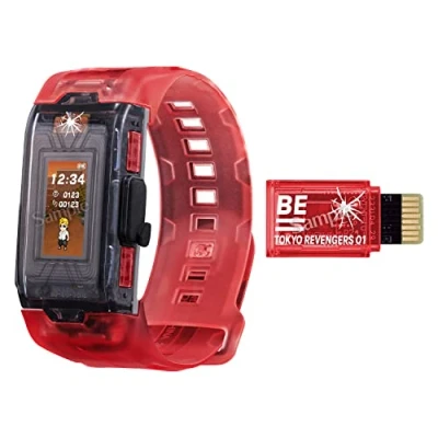 Image of Bandai Vital Bracelet BE Tokyo Revengers Set Digital Pet Watch With Memory Card Included Based On Anime And Manga Train Your Virtual Using This Fitness Tracker