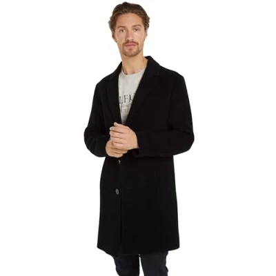 Image of Tommy Hilfiger COAT Classic coat, Men&#039;s, Size: Medium, Black