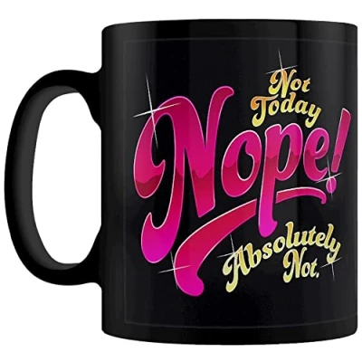 Image of Grindstore Not Today Nope Absolutely Mug Panel Black