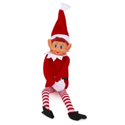 Image of Elves Behavin&#039; Badly Pack of 2 Elf Plush With Vinyl Face Red/White/Black