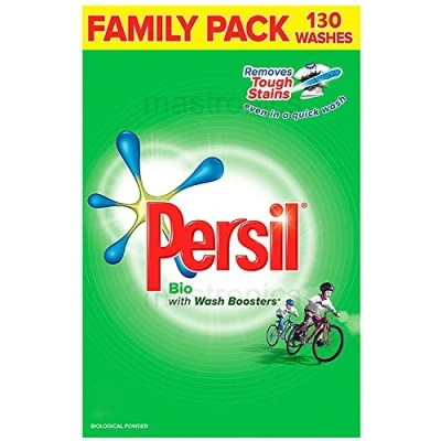 Image of Persil Family Size Bio Washing Powder 130 Washes Laundry Cleaning Detergent Cleans Tough Stains Even in a Quick Wash.