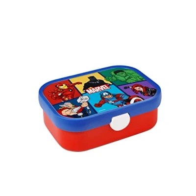 Image of Mepal Lunch Box Campus Bento For Children With Compartment &amp; Fork Clip Closure BPA free Dishwasher Safe 750 ml Avengers