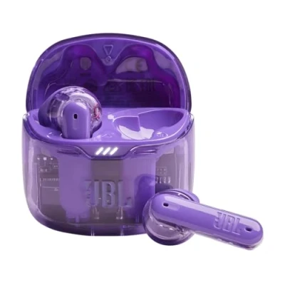 Image of JBL Tune Flex Ghost In Ear Bluetooth Earphones, Noise Cancelling Water Resistant Earbuds with 32 Hour Battery Life, Purple