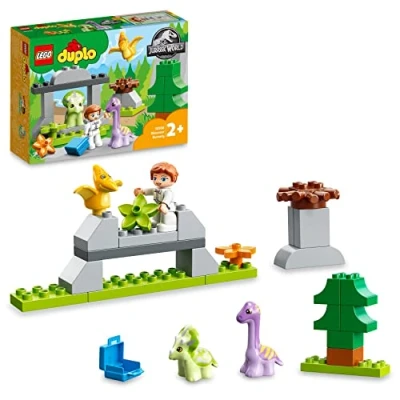 Image of LEGO DUPLO Jurassic World Dinosaur Nursery 10938 Building Toy Set with 3 Animals for Ages 2+ (27 Pieces)