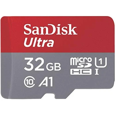 Image of SanDisk Ultra 32GB microSDHC Memory Card + SD Adapter with A1 App Performance up to 98MB/s, Class 10, U1