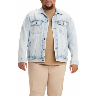 Image of Levi&#039;s Men&#039;s Big &amp; Tall Trucker Jacket, New Light, 4XL