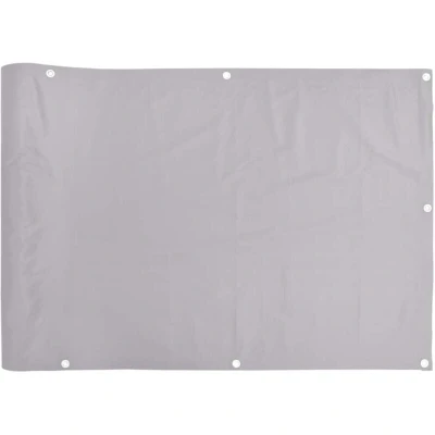 Image of vidaXL Balcony Privacy Screen Grey 1000x120 cm PVC