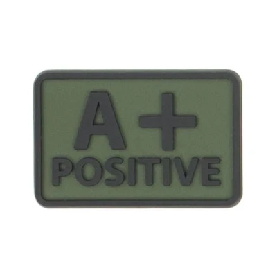 Image of Helikon Blood Patch Set of 2 Olive Green A+