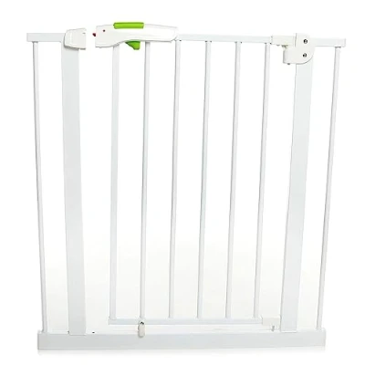 Image of Baby Safety Gates Gate for Stairs and Doors Automatic Closing Easy Install Child Adjustable width 75 to 80cm