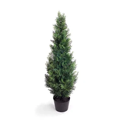 Image of Best Artificial Potted Cedar Pine Cypress Conifer Tree (3ft)