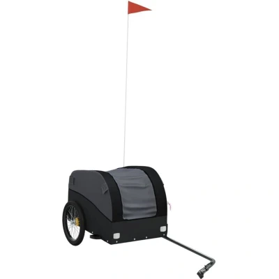 Image of vidaXL Bike Trailer Black 30 kg Iron