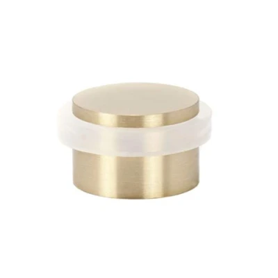Image of EVI Herrajes Adhesive Golden Door Stop White Rubber No Screws