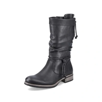Image of Rieker Women&#039;s 98873 Fashion Boot, Schwarz, 6 UK