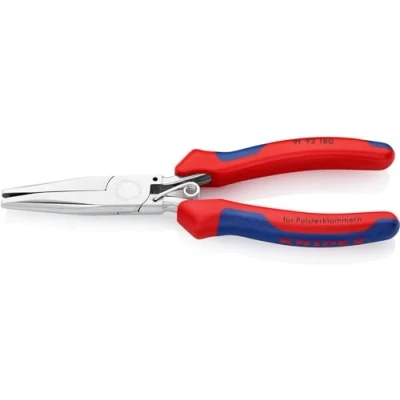 Image of Knipex Upholstery Pliers mirror polished, with multi component grips 185 mm 91 92 180