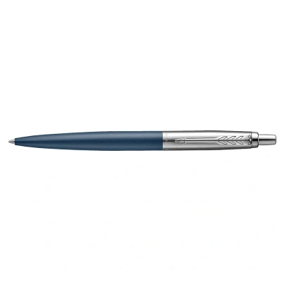 Image of Parker Jotter XL Ballpoint Pen Primrose Matte Blue with Chrome Trim Medium Point Ink Gift Box