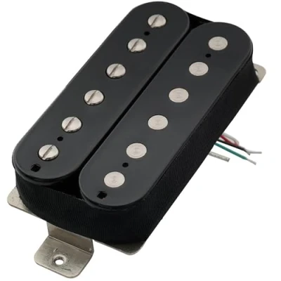 Image of Artec VH Rock Alnico 5 Uncovered Humbucker Electric Guitar Neck Pickup 8.6K, Black