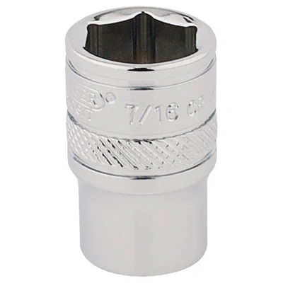 Image of Draper HI TORQ� 6 Point Socket, 1/4&quot; Sq. Dr., 7/16&quot;