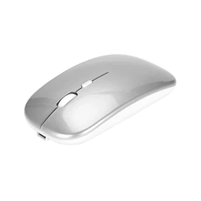 Image of Bewinner 2.4G Wireless Mouse With USB Receiver, Portable Ergonomic Rechargeable Silent for PC/Tablet/Laptop 800, 1200, 1600 DPI Adjustable(Silver)