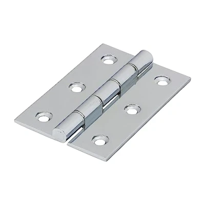 Image of Timco Double Stainless Steel Washered Hinges Solid Brass Polished Chrome (Size 76 x 50 2 Pieces)