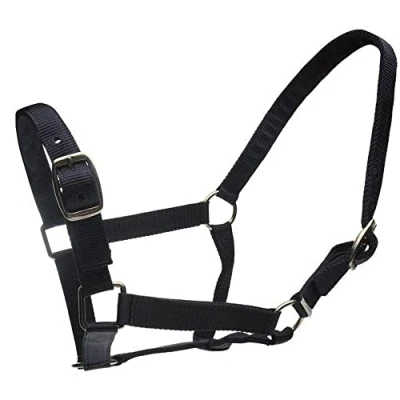 Image of Roma Headcollar/Leadrope Set Black Full