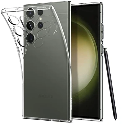 Image of Spigen Liquid Crystal TPU Back Cover Transparent Samsung Galaxy S23 Ultra