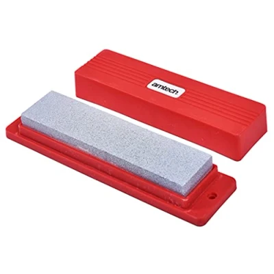 Image of Amtech E2010 200mm (8&quot;) Combination Sharpening Stone and Box Set