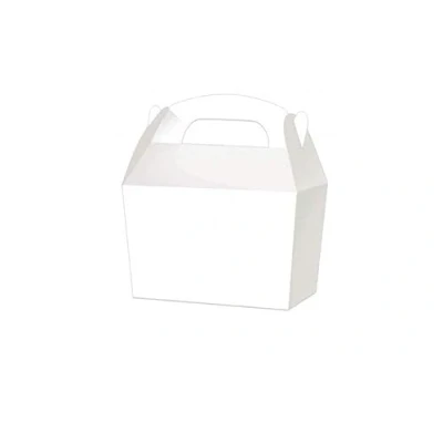 Image of Playwrite Treat Boxes Wedding Favour Cupcake Gift Party Box Choose From 13 Colours (1, White)