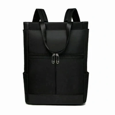 Image of ausuky Women Backpack Computer Oxford Cloth Handbag Rucksack Waterproof Shoulder Bags (Black)