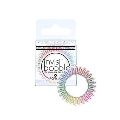 Image of invisibobble Power Colourful Magic Rainbow I 3 x Spiral Hair Bobbles Girls Women Extra Strong Designed in the Heart of Munich