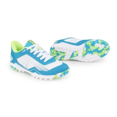 Image of Kookaburra Orbit Junior Hockey Shoe Size 3, White/Mint