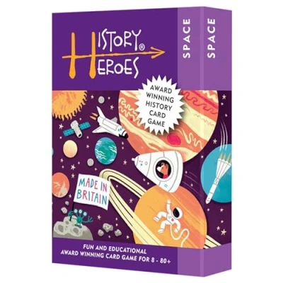 Image of History Heroes: Space Quiz Game for Kids, Adults, Night Family Friendly Party About the Of Fun &amp; Educational Card
