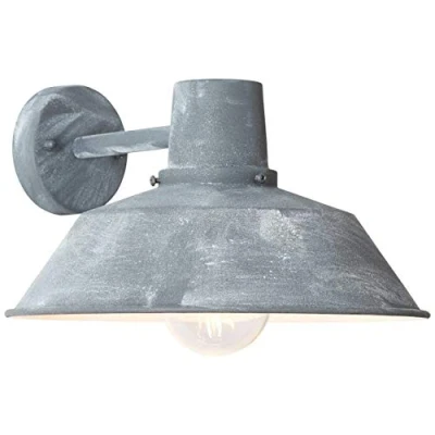 Image of BRILLIANT lamp Humphrey Outdoor Wall Hanging Gray Concrete 1x A60, E27, 60W, Suitable for Standard Lamps (not Included) Scale A ++ to E IP Protection Class: 44 Splash Proof