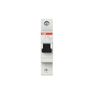 Image of ABB SH201 B40 Miniature Circuit Breaker, 1 Pole, 40 Amp (ABB2CDS211001R0405)