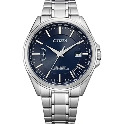 Image of Citizen Men Analogue Eco Drive Watch with Stainless Steel Strap CB0250 84L