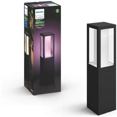 Image of Philips Hue Impress White and Colour Ambiance LED Smart Outdoor Pedestal Light [Regular] Works with Alexa, Google Assistant Apple Homekit